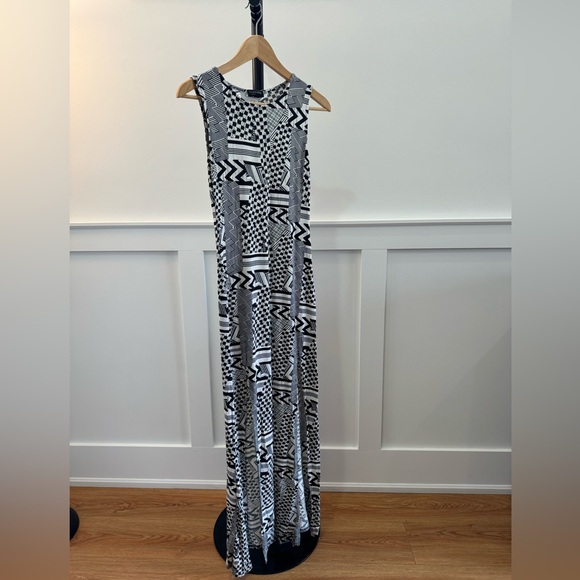 Top shop black and white patterns maxi dress - Picture 6 of 6